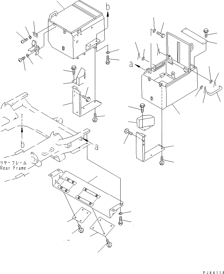 Схема запчастей Komatsu WA800-1-A - ЭЛЕКТРИКА (КОРПУС АККУМУЛЯТОРА)(№-) КОМПОНЕНТЫ ДВИГАТЕЛЯ И ЭЛЕКТРИКА
