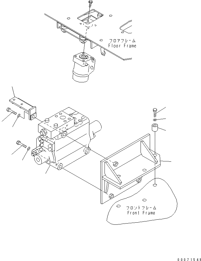 Схема запчастей Komatsu WA800-3 - КЛАПАН РУЛЕВОГО УПРАВЛЕНИЯ (КЛАПАН И ЭЛЕМЕНТЫ КРЕПЛЕНИЯ)(№8-) ГИДРАВЛИКА