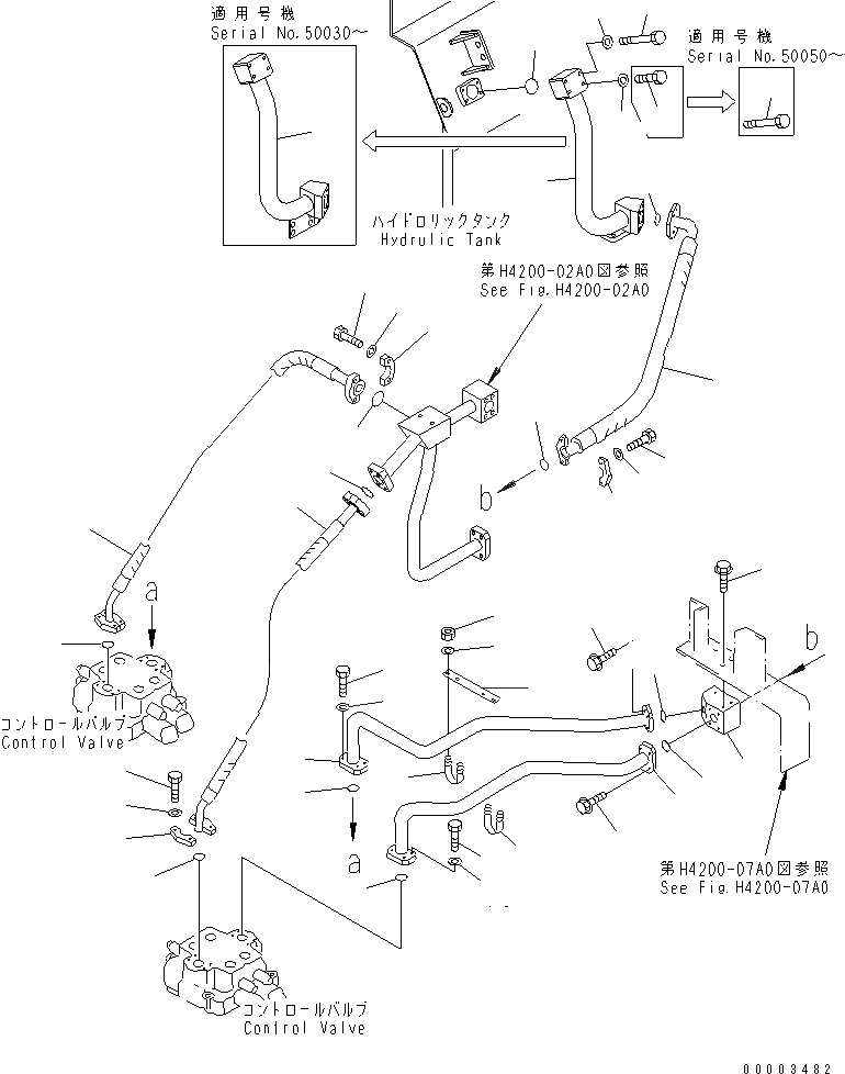Схема запчастей Komatsu WA800-3 - ГИДРАВЛ ЛИНИЯ (ЗАПРАШИВАЮЩ. КЛАПАН - УПРАВЛЯЮЩ. КЛАПАН) (КРОМЕ ЯПОН.)(№-8) ГИДРАВЛИКА