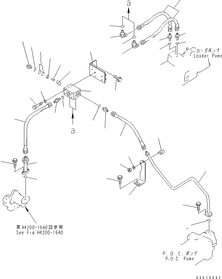 Схема запчастей Komatsu WA800-3 - ГИДРАВЛ ЛИНИЯ (ЛИНИЯ КЛАПАНА PPC ЗАДН. /) (ДЛЯ ВЫСОК. ПОДЪЕМА) (КРОМЕ ЯПОН.)(№-8) ГИДРАВЛИКА