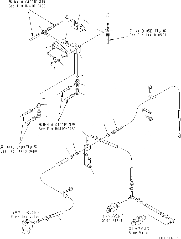 Схема запчастей Komatsu WA800-3 - ГИДРОЛИНИЯ РУЛЕВОГО УПРАВЛЕНИЯ (ВОЗВРАТН. ЛИНИЯ КОМПОНЕНТЫ) (С УПРАВЛЕНИЕМ ДЖОЙСТИКОМ)(№8-) ГИДРАВЛИКА