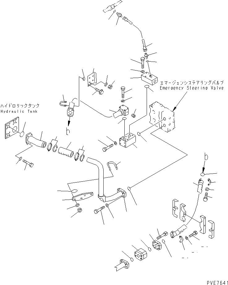 Схема запчастей Komatsu WA800-3 - ГИДРОЛИНИЯ ЭКСТРЕННОГО УПРАВЛЕНИЯ (/) (КРОМЕ ЯПОН.)(№-8) ГИДРАВЛИКА