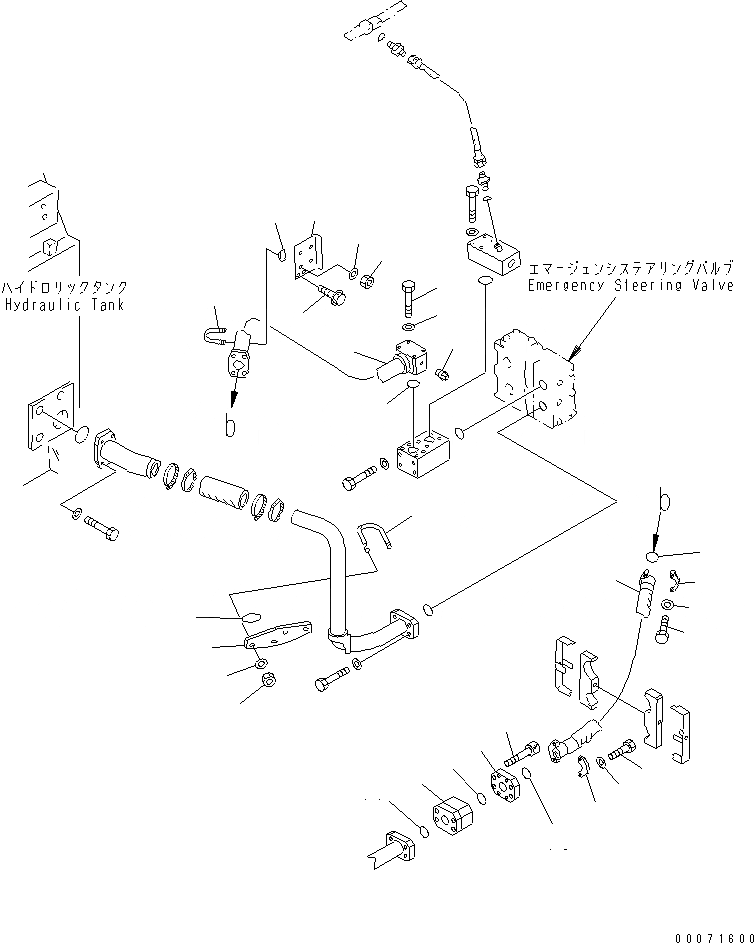 Схема запчастей Komatsu WA800-3 - ГИДРОЛИНИЯ ЭКСТРЕННОГО УПРАВЛЕНИЯ (/)(№8-) ГИДРАВЛИКА