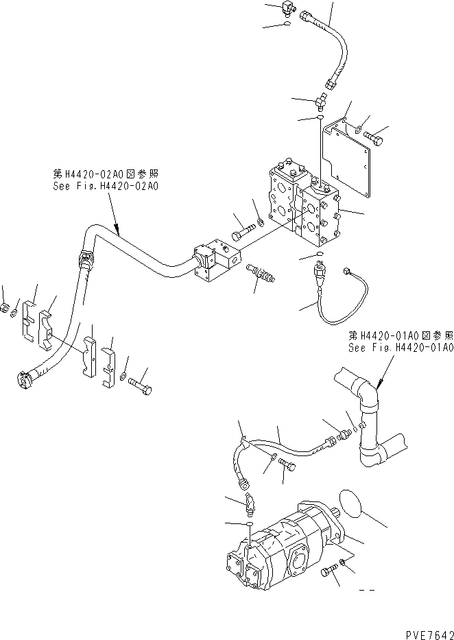 Схема запчастей Komatsu WA800-3 - ГИДРОЛИНИЯ ЭКСТРЕННОГО УПРАВЛЕНИЯ (/) (КРОМЕ ЯПОН.)(№-8) ГИДРАВЛИКА