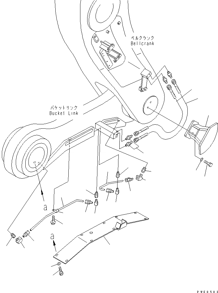 Схема запчастей Komatsu WA800-3 - АВТОМАТИЧ. СМАЗ. (ДЛЯ КОВША СОЕДИНИТЕЛЬН. ЗВЕНО) (С АВТОМАТИЧ. СМАЗКОЙ) (КРОМЕ ЯПОН.)(№-8) ОСНОВНАЯ РАМА И ЕЕ ЧАСТИ