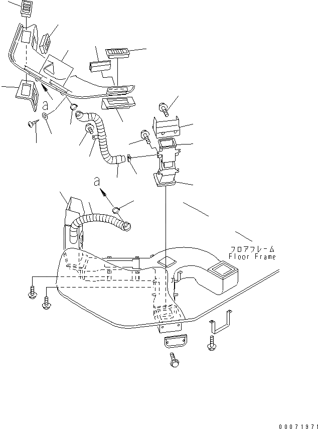 Схема запчастей Komatsu WA800-3 - КАБИНА (КОНДИЦ. ВОЗДУХА И РЕШЕТКА)(№8-) КАБИНА ОПЕРАТОРА И СИСТЕМА УПРАВЛЕНИЯ