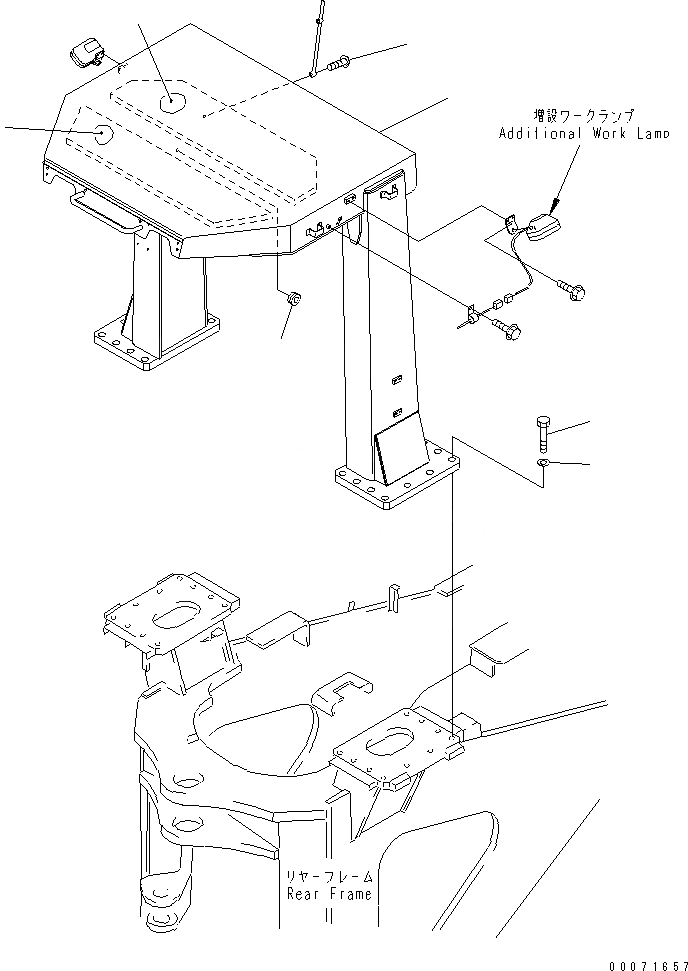 Схема запчастей Komatsu WA800-3 - СИСТЕМА ROPS(№8-) КАБИНА ОПЕРАТОРА И СИСТЕМА УПРАВЛЕНИЯ