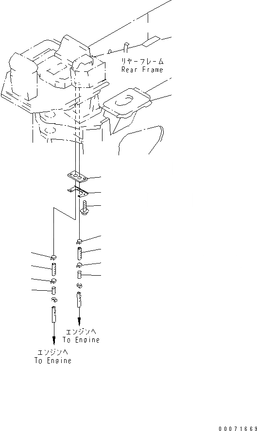 Схема запчастей Komatsu WA800-3 - ПОЛ SUB (ГИДР. ПРОВОД. ОБОГРЕВАТЕЛЯ)(№8-) КАБИНА ОПЕРАТОРА И СИСТЕМА УПРАВЛЕНИЯ