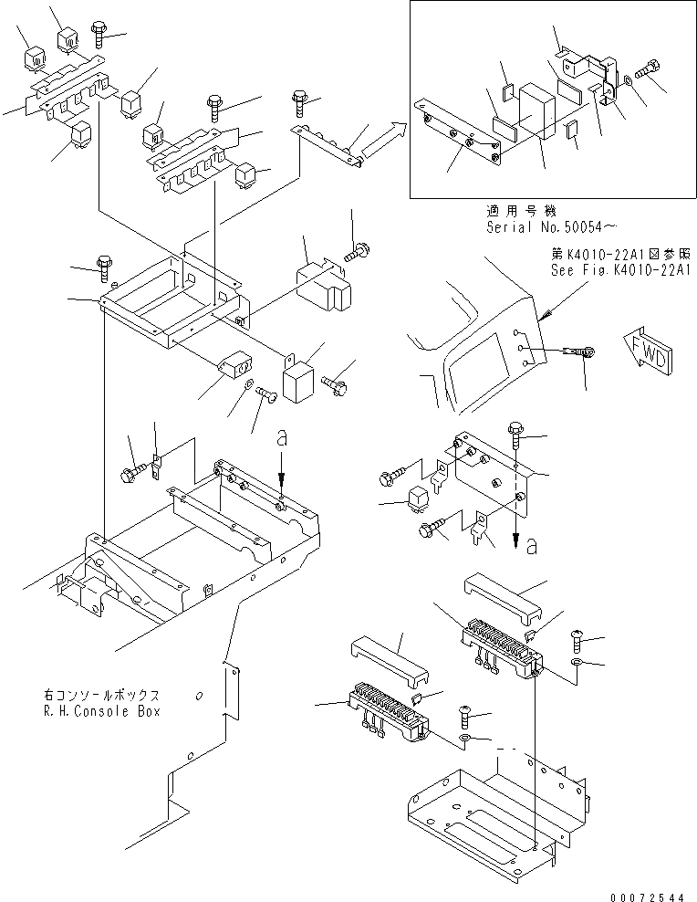Схема запчастей Komatsu WA800-3 - ПОЛ SUB (РЕЛЕ И ПРЕДОХРАНИТЕЛИ) (С УПРАВЛЕНИЕМ ДЖОЙСТИКОМ)(№-8) КАБИНА ОПЕРАТОРА И СИСТЕМА УПРАВЛЕНИЯ