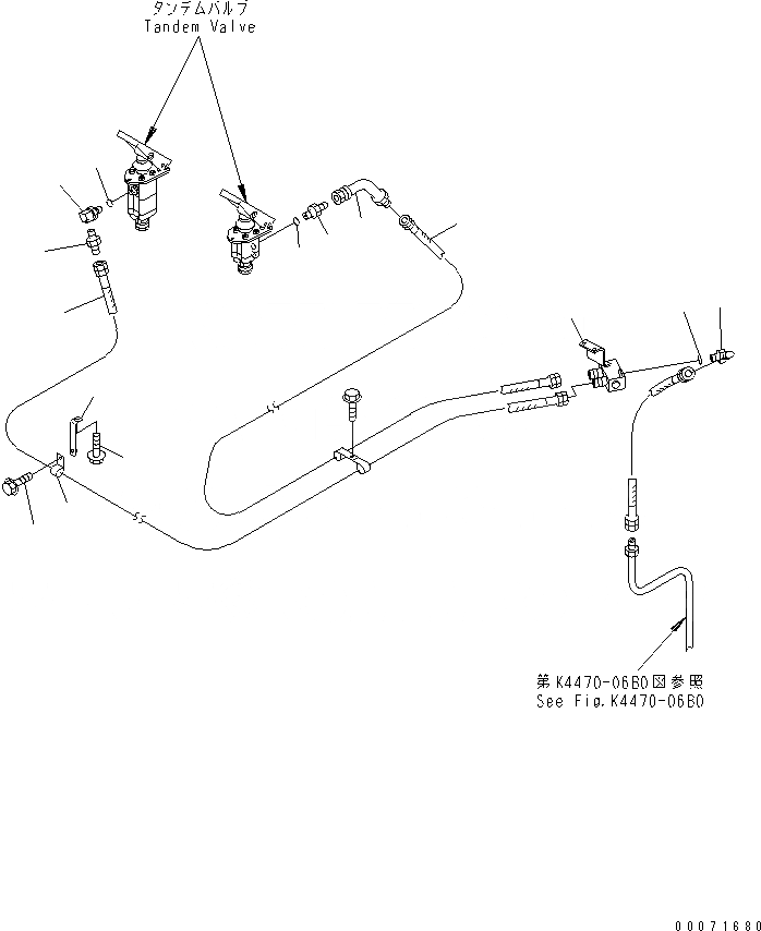 Схема запчастей Komatsu WA800-3 - ПОЛ SUB (ТОРМОЗНАЯ ГИДРОЛИНИЯ) (ПОЛ ЛИНИЯ /)(№8-) КАБИНА ОПЕРАТОРА И СИСТЕМА УПРАВЛЕНИЯ
