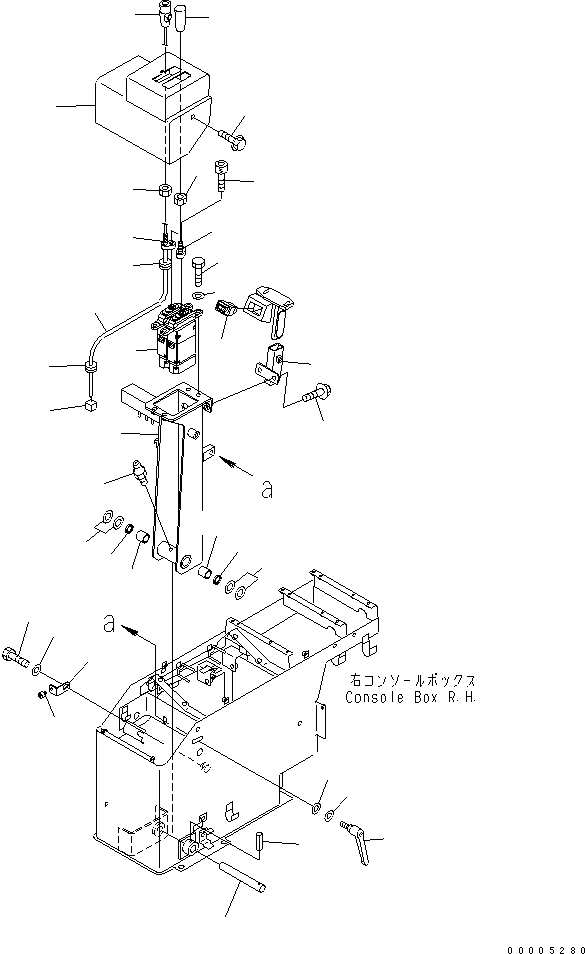 Схема запчастей Komatsu WA800-3 - ПОЛ SUB (УПРАВЛЕНИЕ ПОГРУЗКОЙ РЫЧАГ) (ДЛЯ E.P.C. РЫЧАГ)(№-8) КАБИНА ОПЕРАТОРА И СИСТЕМА УПРАВЛЕНИЯ