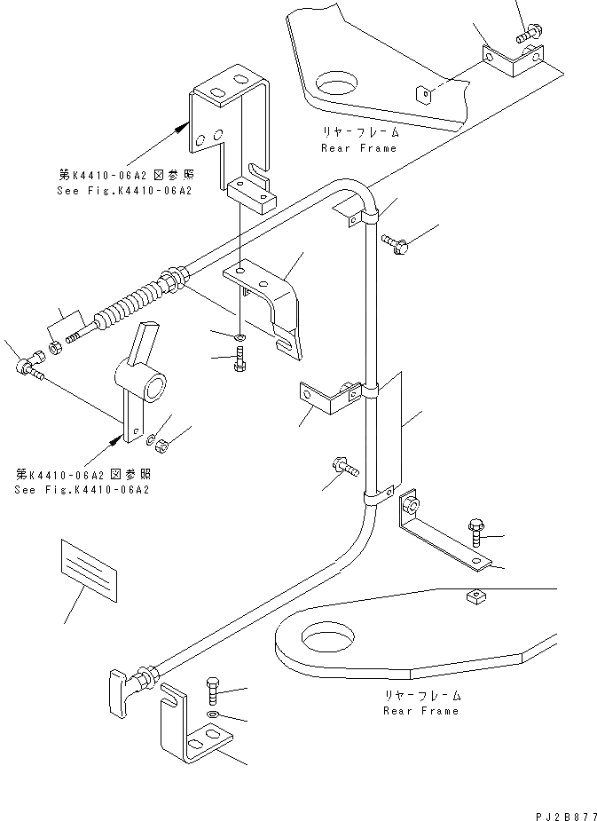 Схема запчастей Komatsu WA800-3 - УПРАВЛ-Е ДВИГАТЕЛЕМ (ENG. СТОП МОТОР УПРАВЛ-Е КАБЕЛЬ) (/) (С MEC. ENG. СТОП МОТОР)(№-8) КАБИНА ОПЕРАТОРА И СИСТЕМА УПРАВЛЕНИЯ