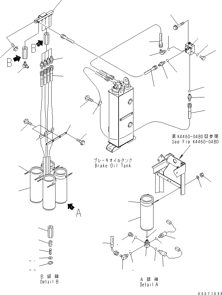 Схема запчастей Komatsu WA800-3 - УПРАВЛ-Е ТОРМОЗОМ (АККУМУЛЯТОР КОМПОНЕНТЫ)(№8-) КАБИНА ОПЕРАТОРА И СИСТЕМА УПРАВЛЕНИЯ