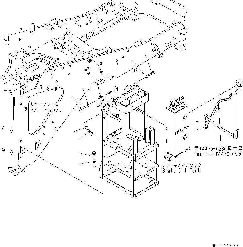 Схема запчастей Komatsu WA800-3 - УПРАВЛ-Е ТОРМОЗОМ (КОРПУС ЭЛЕМЕНТЫ КРЕПЛЕНИЯ И КОМПОНЕНТЫ ТОРМОЗН. МАСЛ. БАКА)(№8-) КАБИНА ОПЕРАТОРА И СИСТЕМА УПРАВЛЕНИЯ