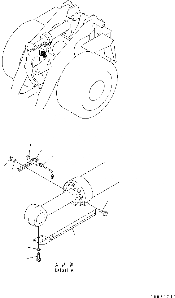 Схема запчастей Komatsu WA800-3 - КОВШ ПОЗИЦИОНЕР(№8-) КАБИНА ОПЕРАТОРА И СИСТЕМА УПРАВЛЕНИЯ