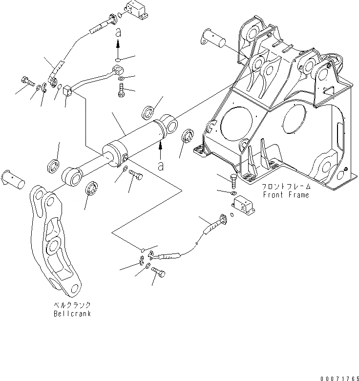 Схема запчастей Komatsu WA800-3 - ГИДРОЦИЛИНДР КОВША (ВЫСОК. ПОДЪЕМ ТИП)(№8-) РАБОЧЕЕ ОБОРУДОВАНИЕ