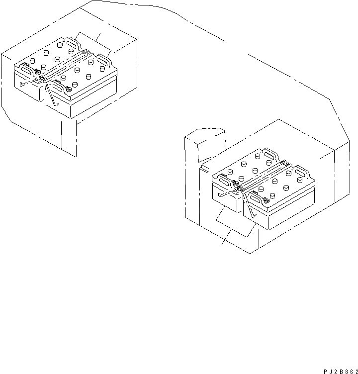 Схема запчастей Komatsu WA800-3 - АККУМУЛЯТОР (ВЫСОК. ЕМК.) ЭЛЕКТРИКА