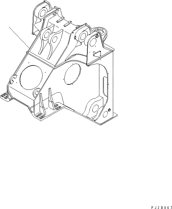 Схема запчастей Komatsu WA800-3 - ПЕРЕДН. РАМА (С MDP МОНИТОР) ОСНОВНАЯ РАМА И ЕЕ ЧАСТИ