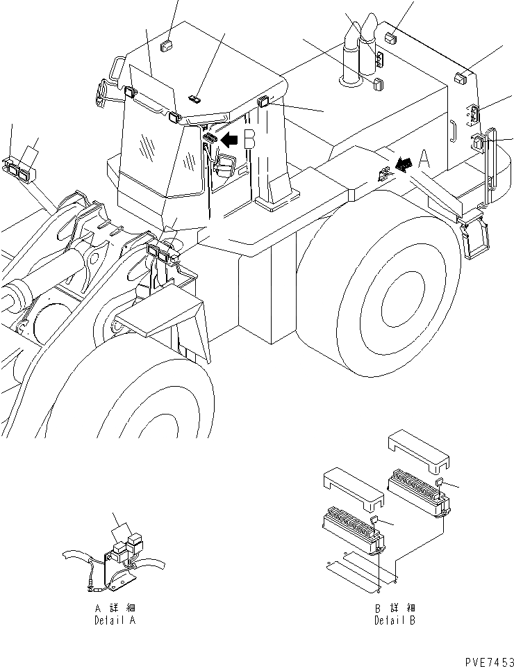 Схема запчастей Komatsu WA800-3 - ОСВЕЩЕНИЕ И ПРЕДОХРАНИТЕЛЬ КАТАЛОГИ ЗЧ