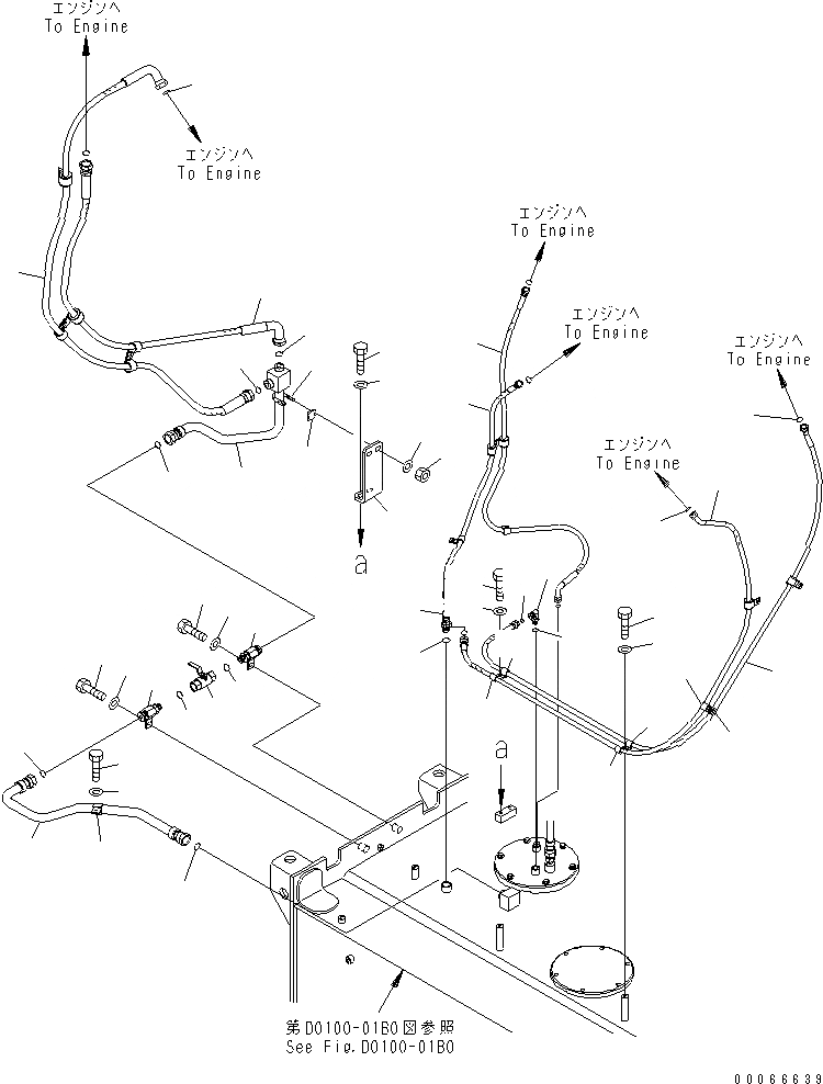 Схема запчастей Komatsu WA800-3E0 - ТОПЛИВН. БАК. (ТОПЛИВН. ЛИНИЯ)(№7-7) ТОПЛИВН. БАК. AND КОМПОНЕНТЫ