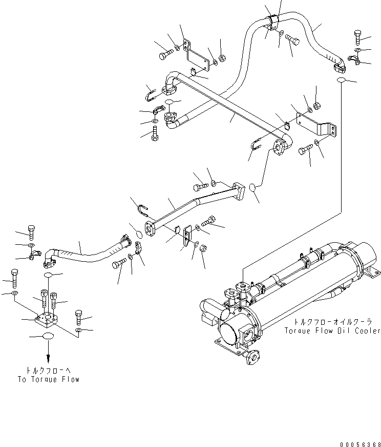 Схема запчастей Komatsu WA800-3E0 - ГИДРОТРАНСФОРМАТОР И ТРАНСМИССИЯ ЛИНИЯ (ТРАНСМИССИЯ МАСЛЯНЫЙ ЩУП)(№7-7) ГИДРОТРАНСФОРМАТОР И ТРАНСМИССИЯ