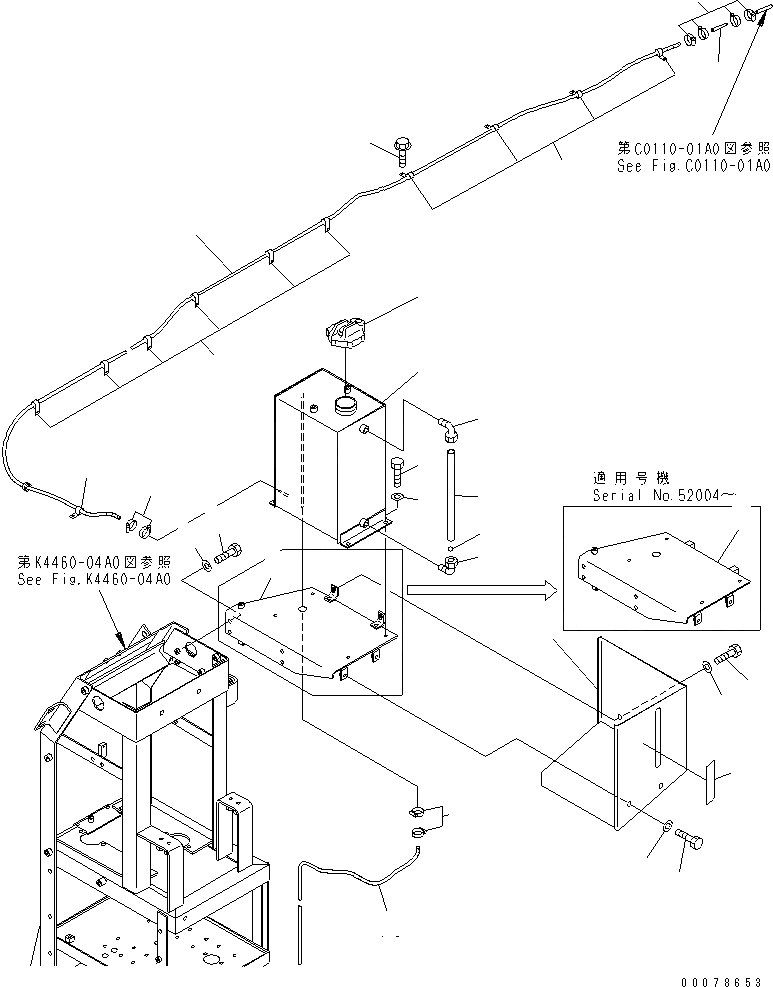 Схема запчастей Komatsu WA800L-3 - РАДИАТОР (ВТОРИЧН. БАК И ТРУБЫ) СИСТЕМА ОХЛАЖДЕНИЯ