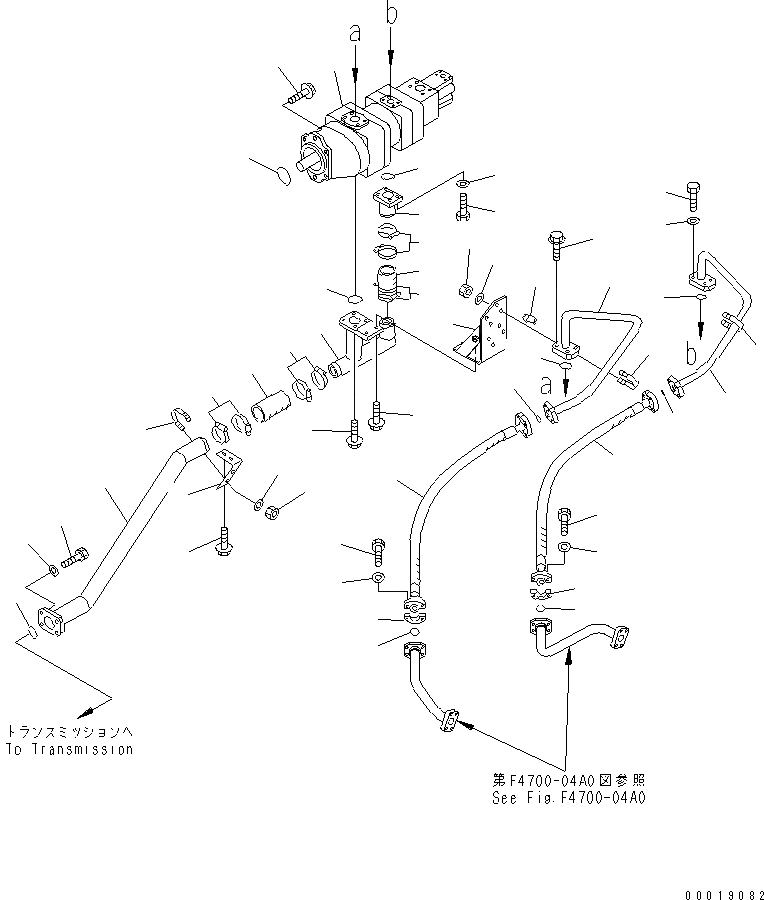 Схема запчастей Komatsu WA800L-3 - ГИДРОТРАНСФОРМАТОР И ТРАНСМИССИЯ ЛИНИЯ (НАСОС ТРУБЫ) ГИДРОТРАНСФОРМАТОР И ТРАНСМИССИЯ