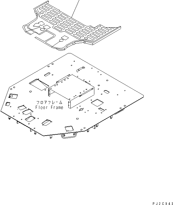 Схема запчастей Komatsu WA800L-3 - ПОЛ МАТЕРИАЛ КАБИНА ОПЕРАТОРА И СИСТЕМА УПРАВЛЕНИЯ