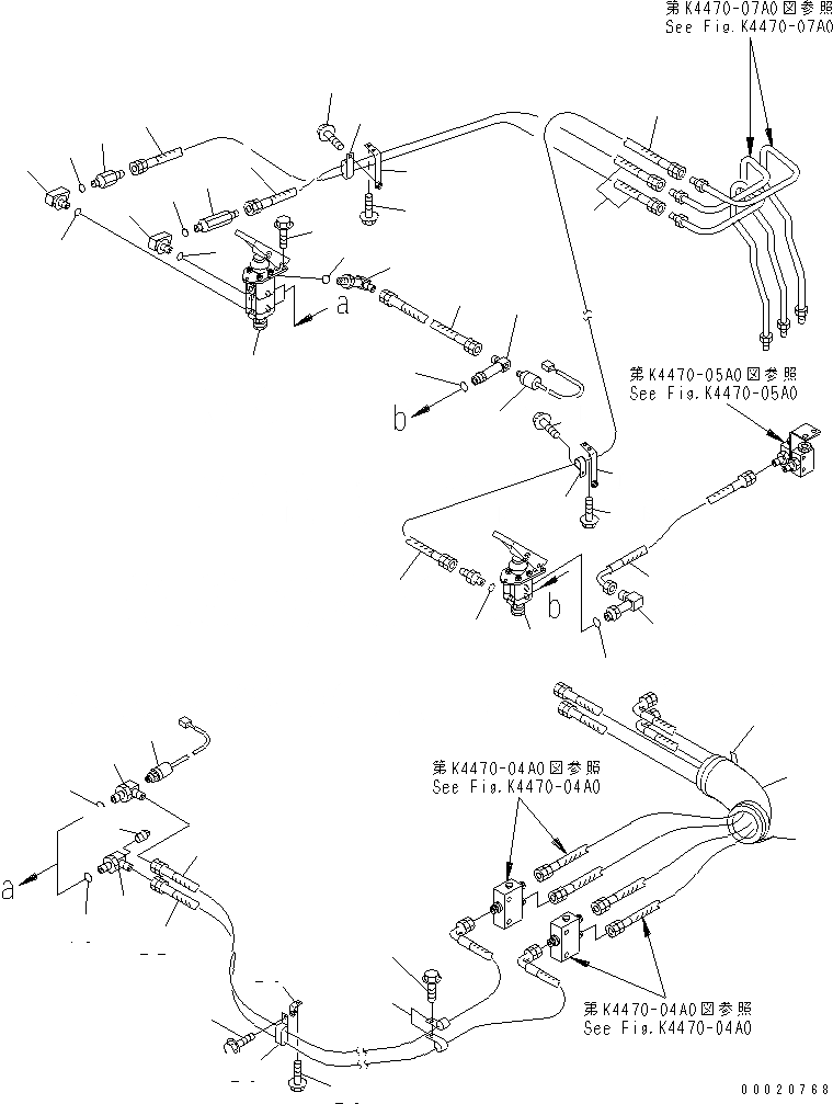 Схема запчастей Komatsu WA800L-3 - ПОЛ SUB (ТОРМОЗНАЯ ГИДРОЛИНИЯ) (ПОЛ ЛИНИЯ /) КАБИНА ОПЕРАТОРА И СИСТЕМА УПРАВЛЕНИЯ
