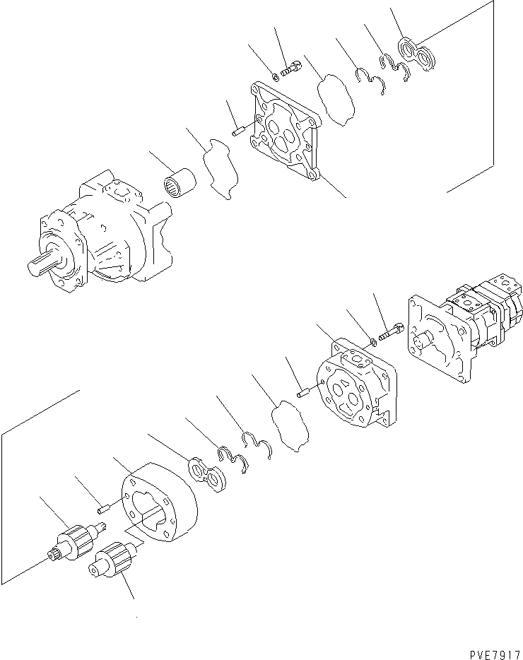 Схема запчастей Komatsu WA800L-3 - ГИДР. НАСОС. (ГИДРОТРАНСФОРМАТОР¤ ТРАНСМИССИЯ¤ PPC¤ ТОРМОЗ.) (/) ОСНОВН. КОМПОНЕНТЫ И РЕМКОМПЛЕКТЫ