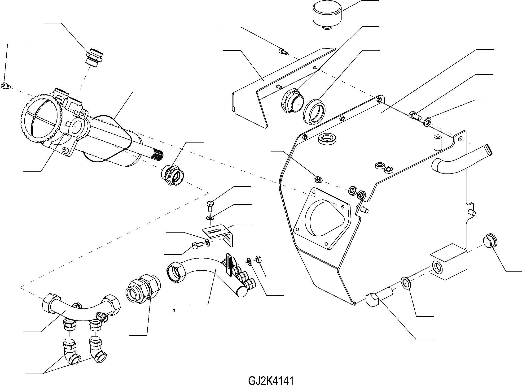 Схема запчастей Komatsu WA80-5 20 km - МАСЛ. БАК, EXECUTION  ГИДРАВЛИКА