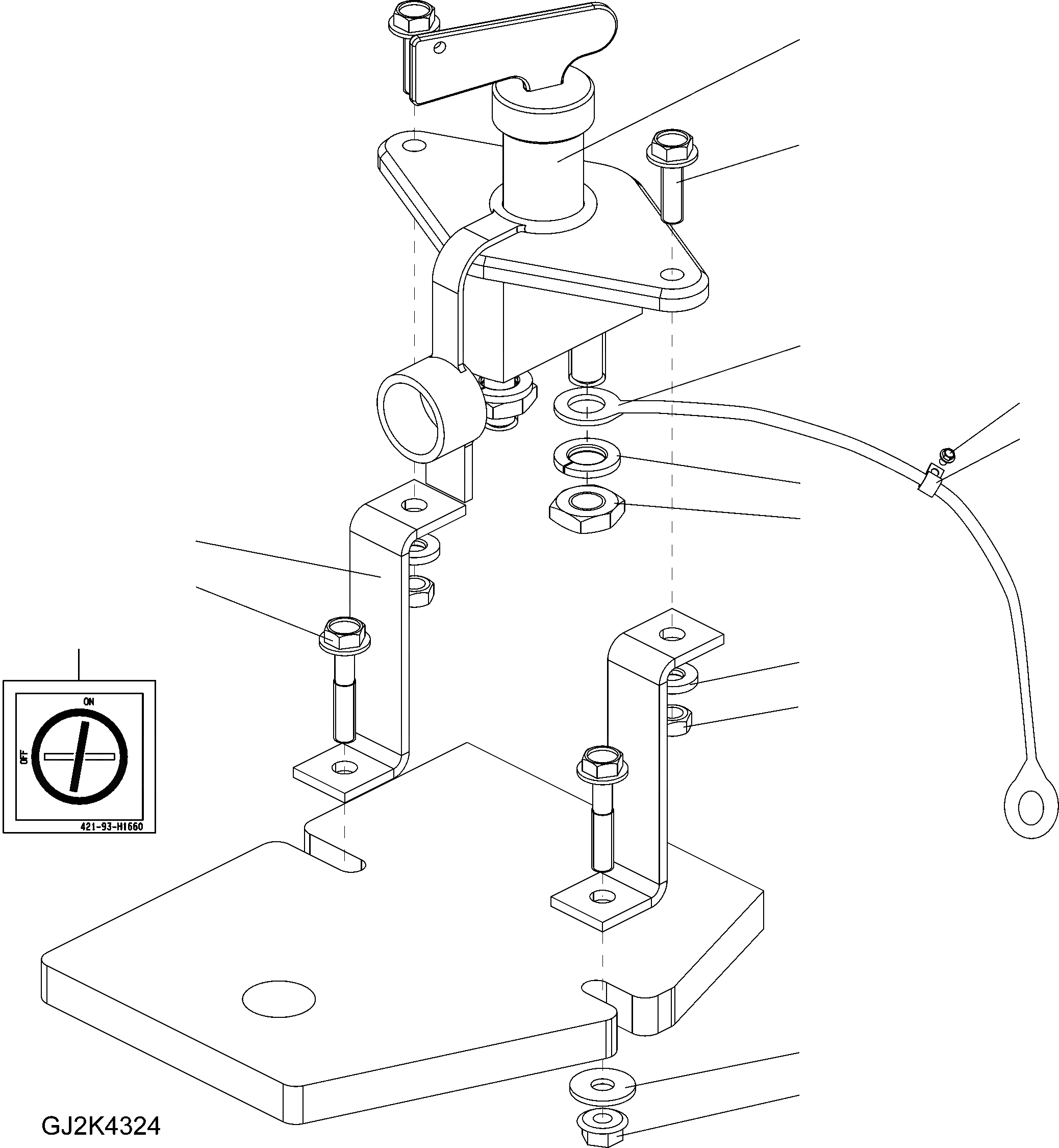 Схема запчастей Komatsu WA80-5 20 km - АККУМУЛЯТОР ОСНОВН. ПЕРЕКЛЮЧАТЕЛЬ ЭЛЕКТРИЧ. СИСТЕМА