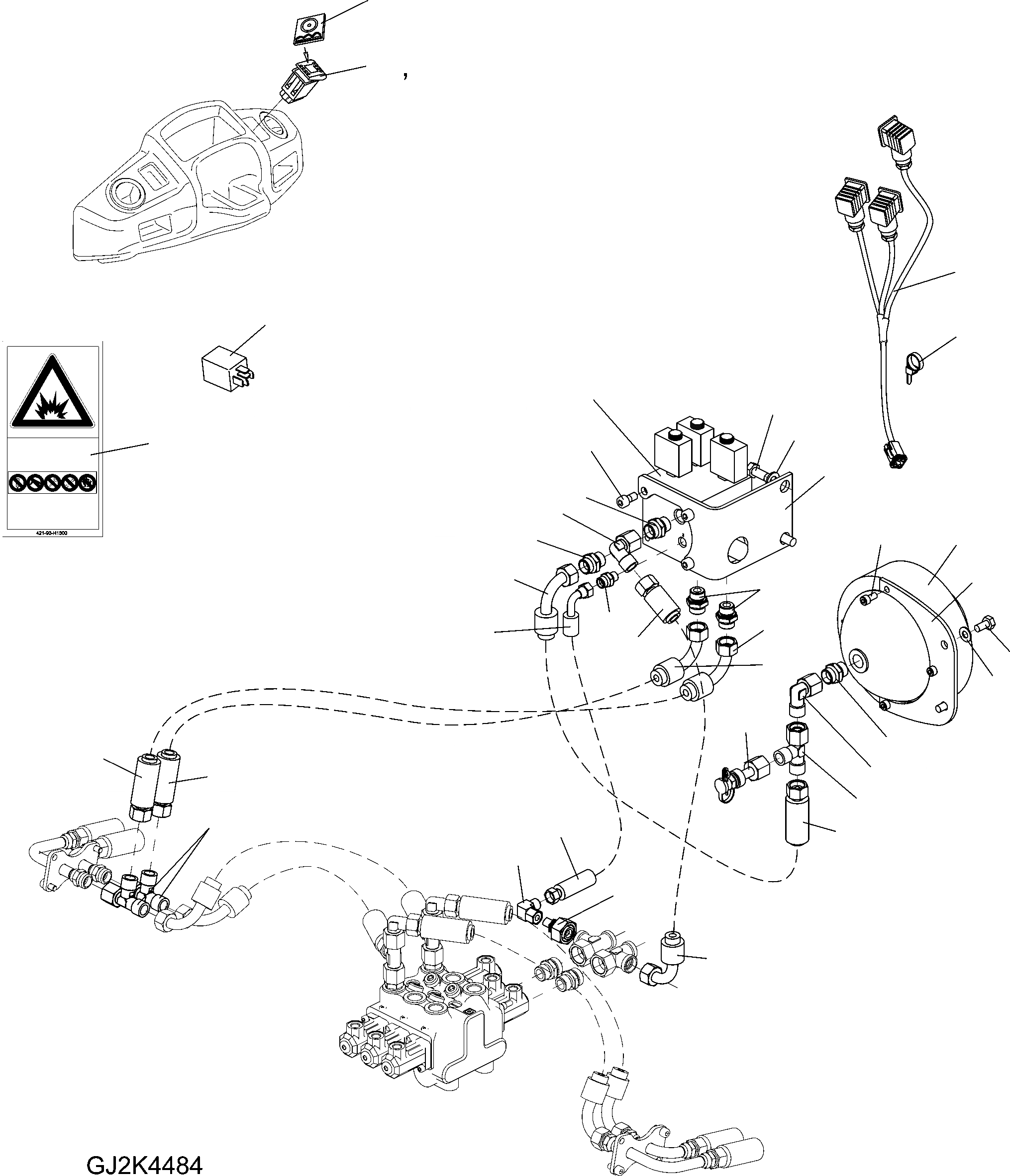 Схема запчастей Komatsu WA80-5 30 km - ECSS. ОБОРУД-Е ОБОРУД-Е