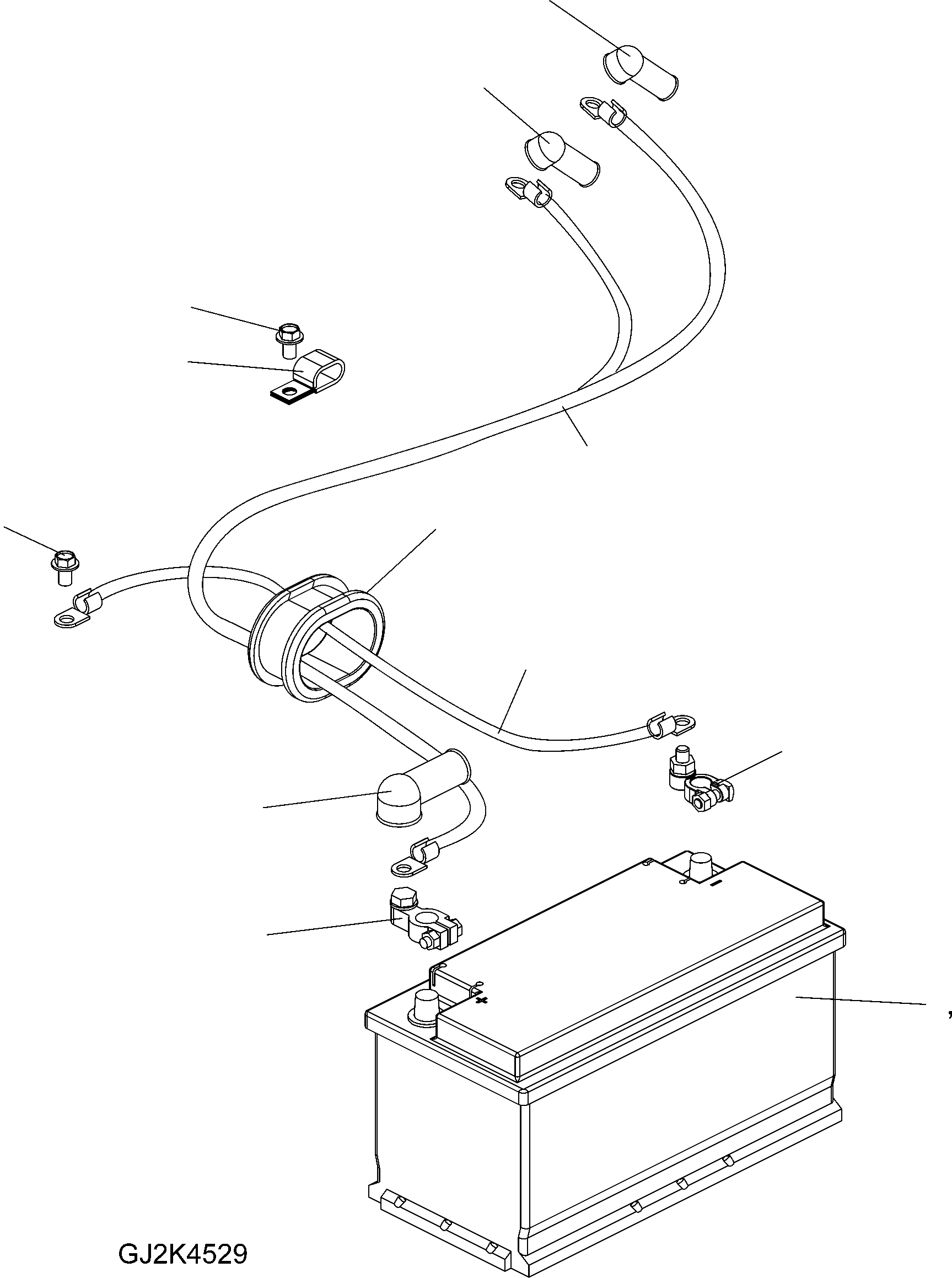 Схема запчастей Komatsu WA80-5 30 km - АККУМУЛЯТОР ЭЛЕКТРИЧ. СИСТЕМА