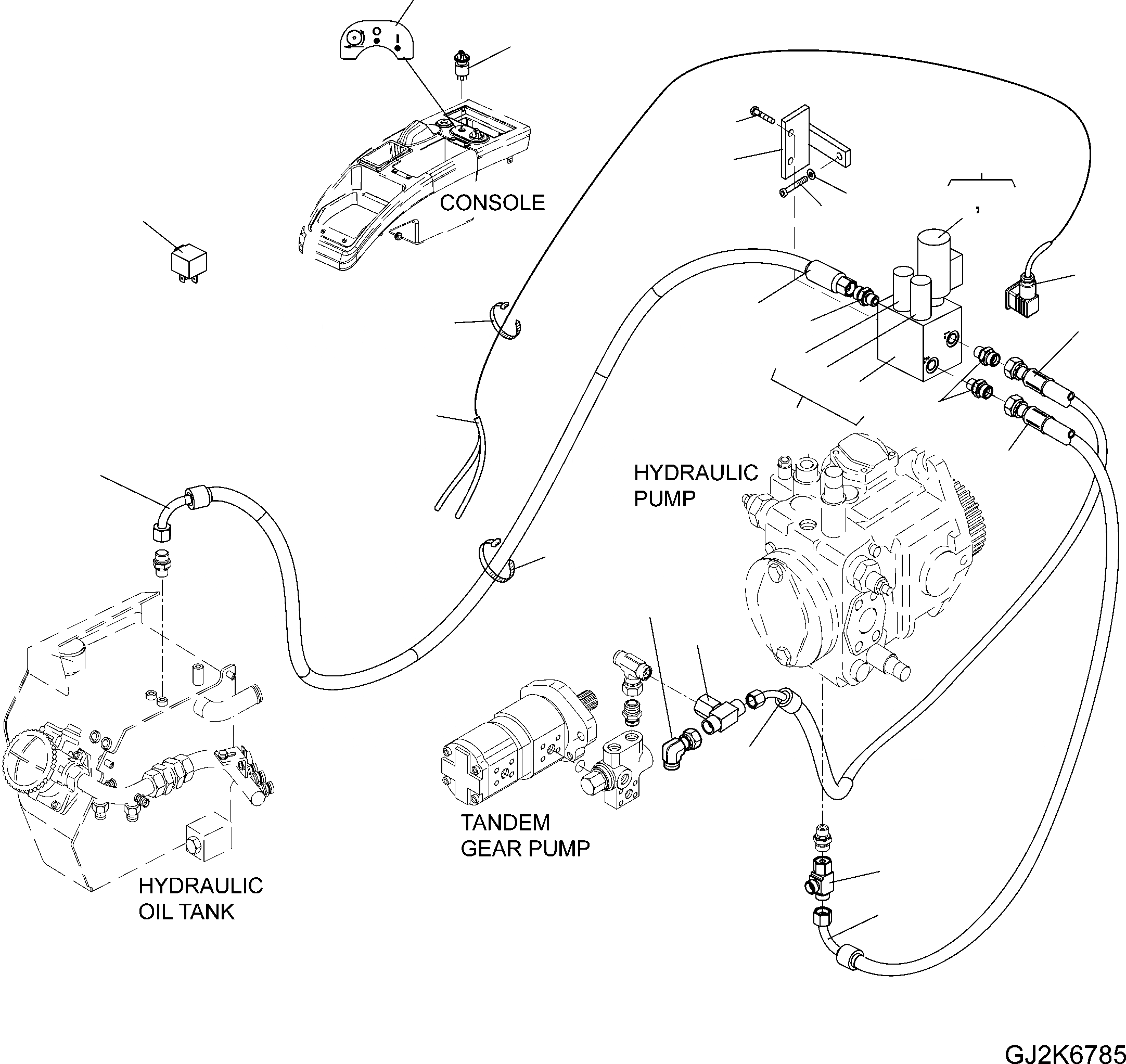 Схема запчастей Komatsu WA80-6 - АВТОМАТИЧ. INCH (С ECSS) (ОПЦ.) F ТРАНСМИССИЯ