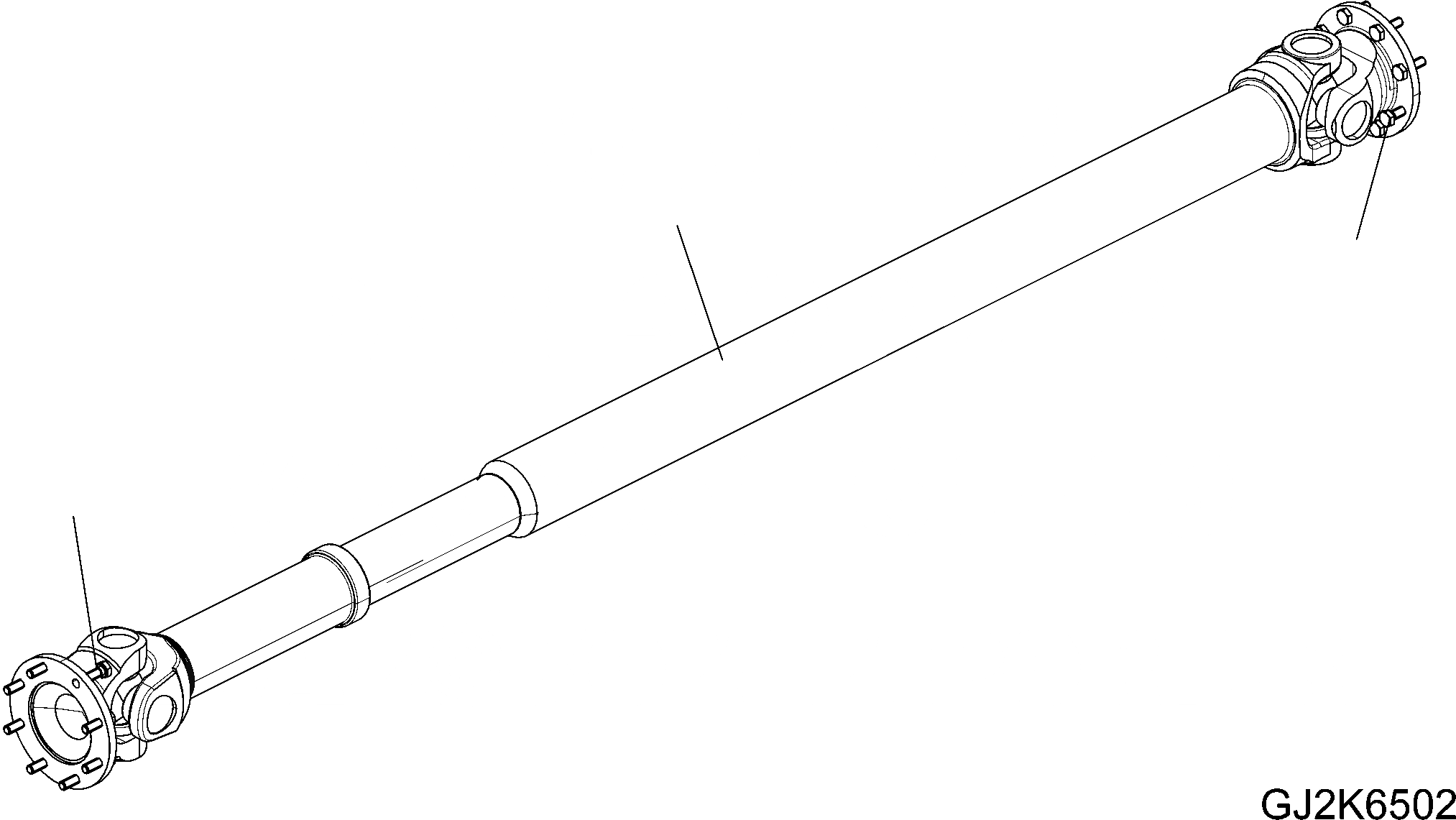 Схема запчастей Komatsu WA80-6 - КАРДАНН. ВАЛ F ТРАНСМИССИЯ