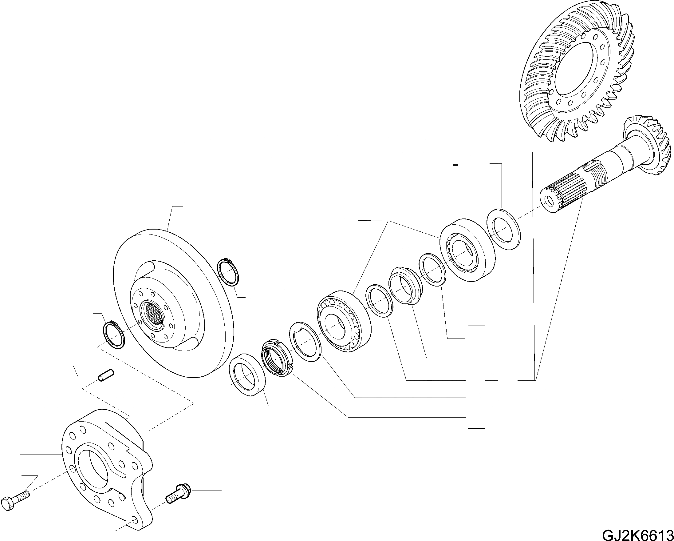 Схема запчастей Komatsu WA80-6 - ПЕРЕДНИЙ МОСТ (С % САМОБЛОКИР.) (МОСТ INSERT) (/7) F ТРАНСМИССИЯ