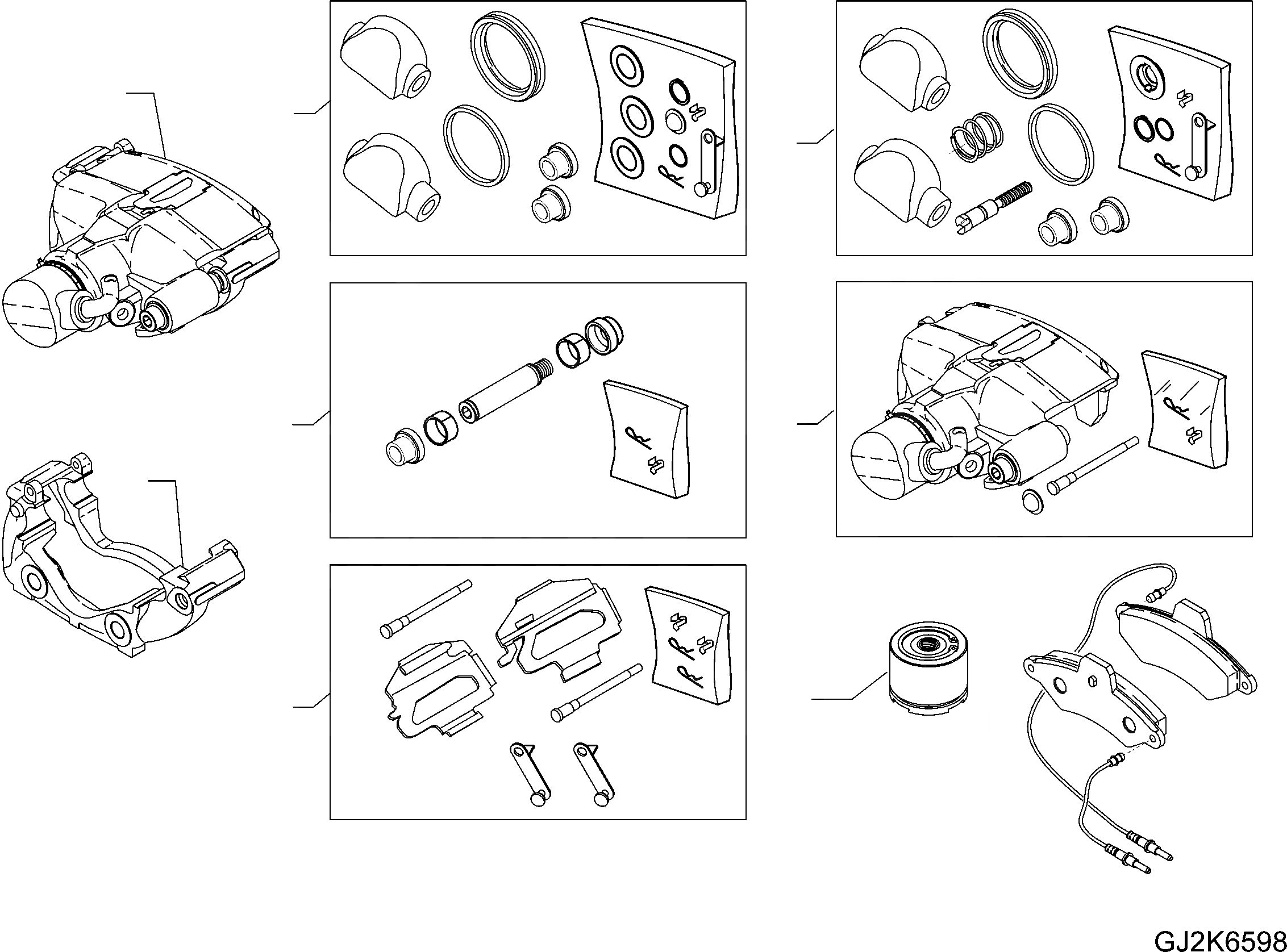 Схема запчастей Komatsu WA80-6 - ПЕРЕДНИЙ МОСТ (СТОЯНОЧНЫЙ ТОРМОЗ) (7/7 + 8/8) F ТРАНСМИССИЯ