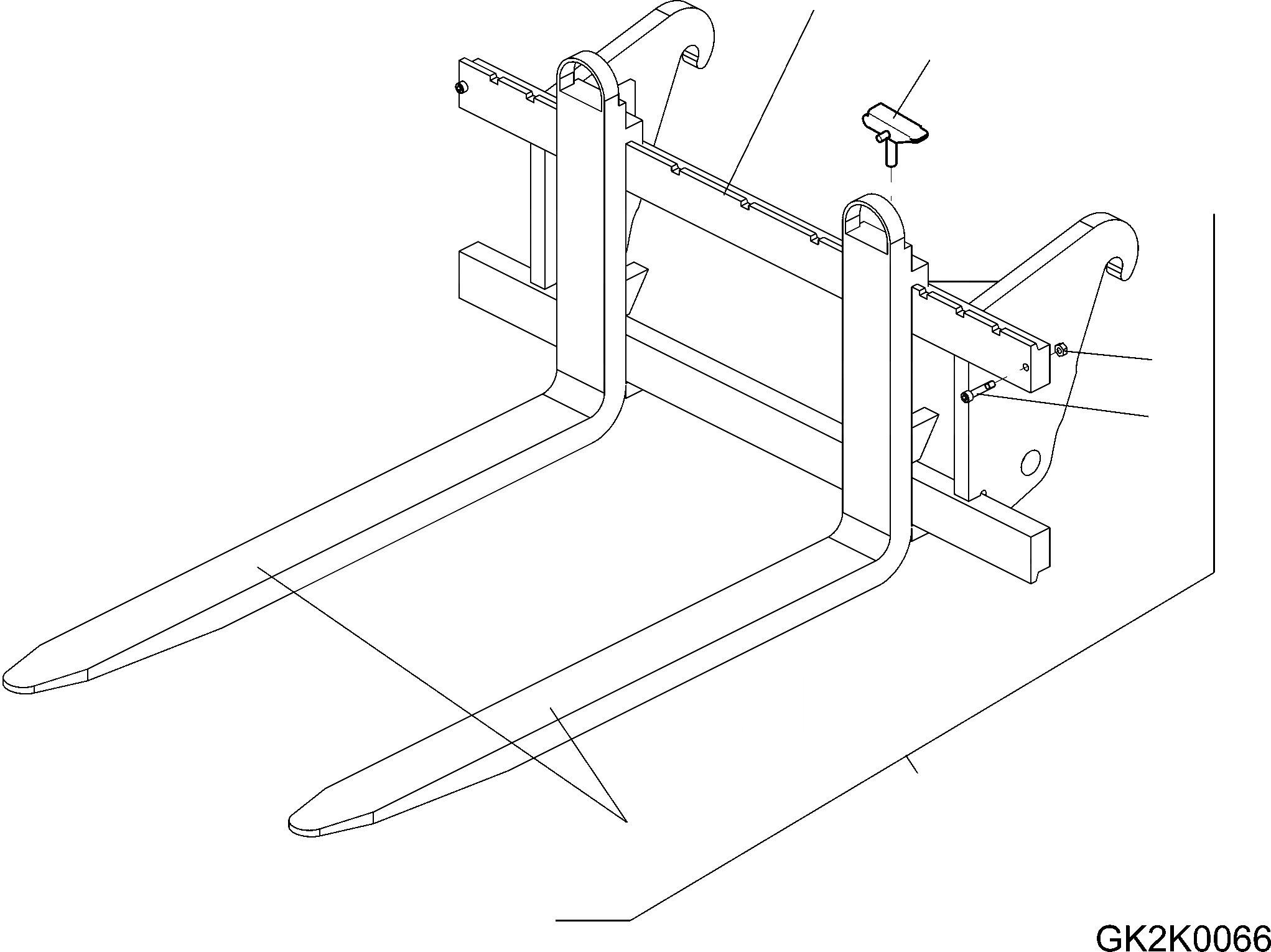 Схема запчастей Komatsu WA80-6 - ВИЛОЧНАЯ ТЕХНИКА (ВЫС. TINES) T РАБОЧЕЕ ОБОРУДОВАНИЕ