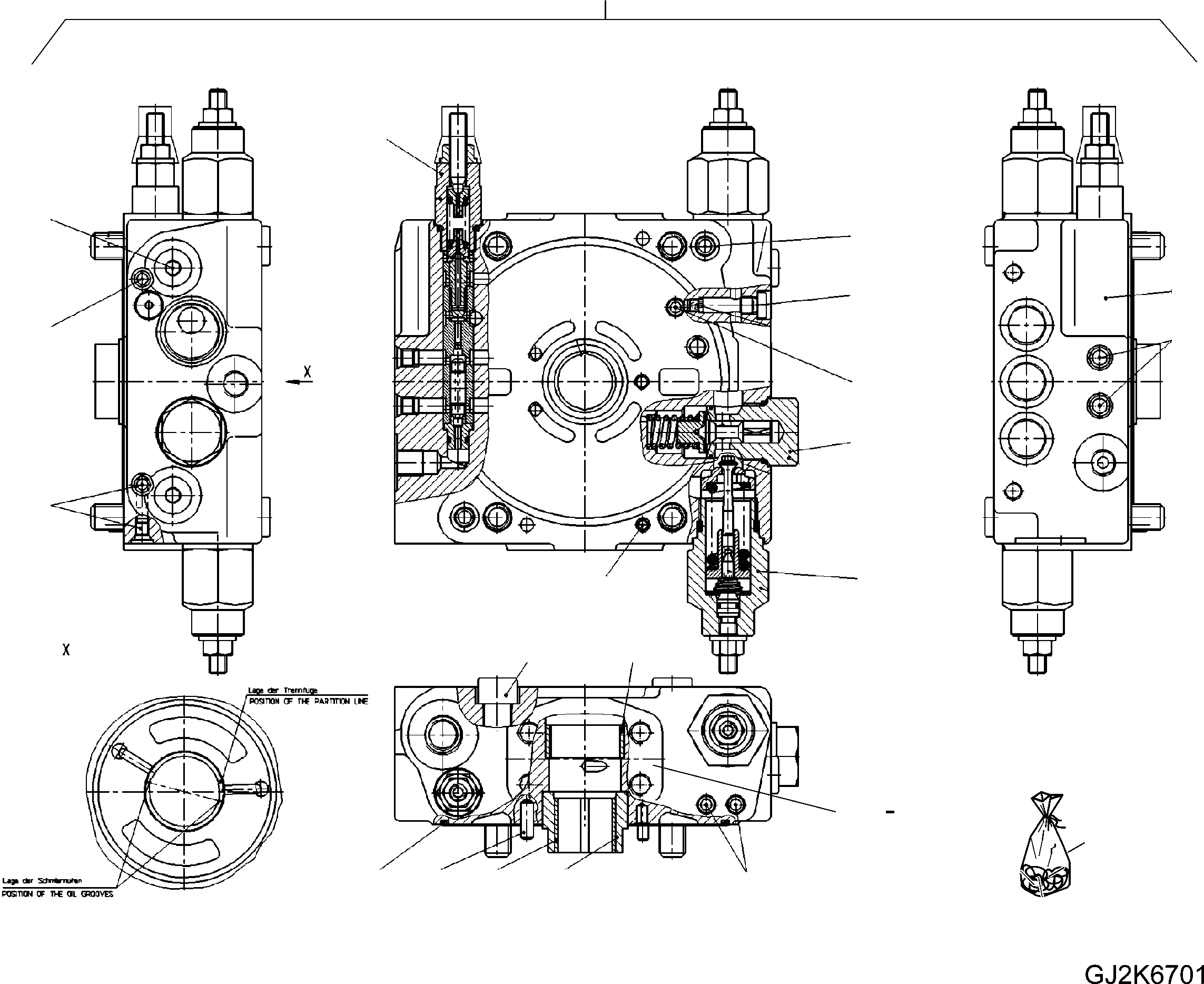 Схема запчастей Komatsu WA80-6 - ГИДР. НАСОС. (КМ/Ч) (ВНУТР. ЧАСТИ) (/9) Y ОСНОВН. КОМПОНЕНТЫ И РЕМКОМПЛЕКТЫ