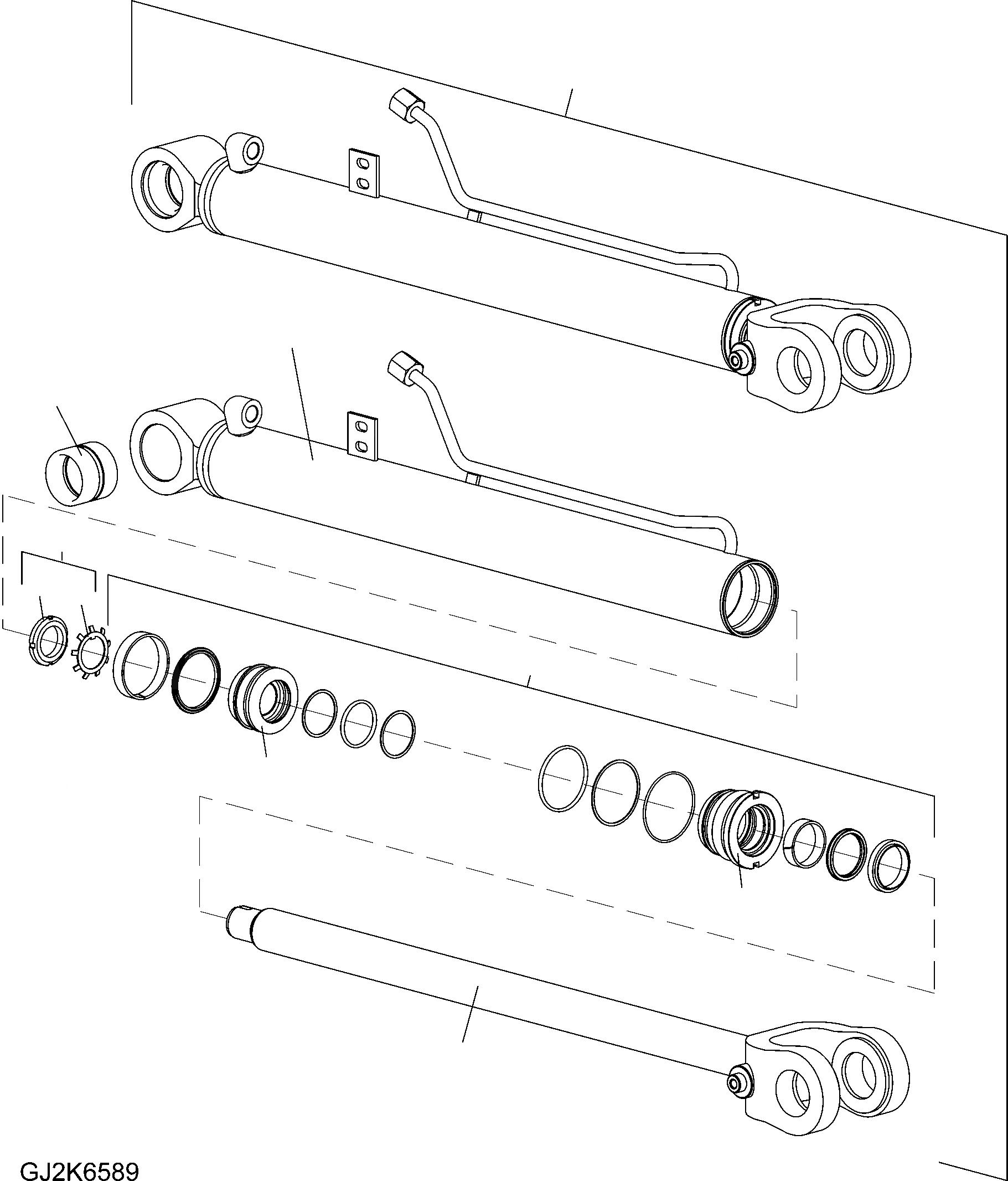 Схема запчастей Komatsu WA80-6 - ГИДРОЦИЛИНДР ПОДЪЕМА (ВНУТР. ЧАСТИ) Y ОСНОВН. КОМПОНЕНТЫ И РЕМКОМПЛЕКТЫ