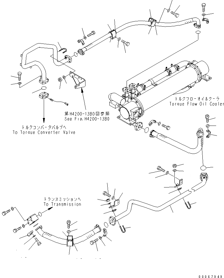 Схема запчастей Komatsu WA900-3E0 - ГИДРОТРАНСФОРМАТОР И ТРАНСМИССИЯ ЛИНИЯ (MINING СПЕЦ-Я.)(№-) ГИДРОТРАНСФОРМАТОР И ТРАНСМИССИЯ