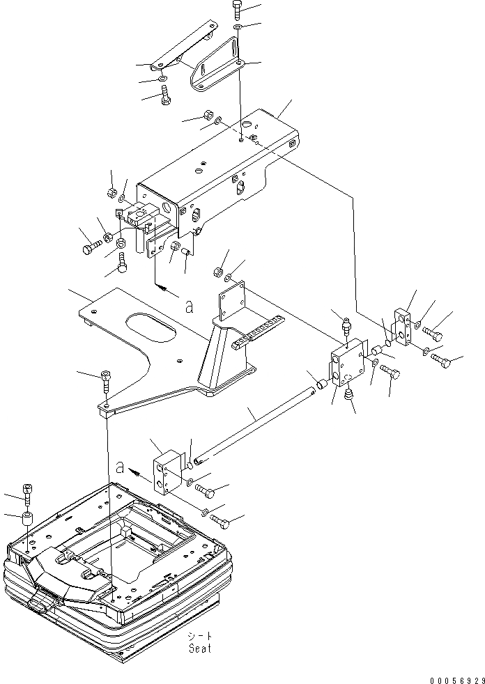Схема запчастей Komatsu WA900-3E0 - ПОЛ SUB (РУЛЕВ. УПРАВЛЕНИЕ УПРАВЛ-Е) (ПОДЛОКОТНИК) (/)(№-) КАБИНА ОПЕРАТОРА И СИСТЕМА УПРАВЛЕНИЯ