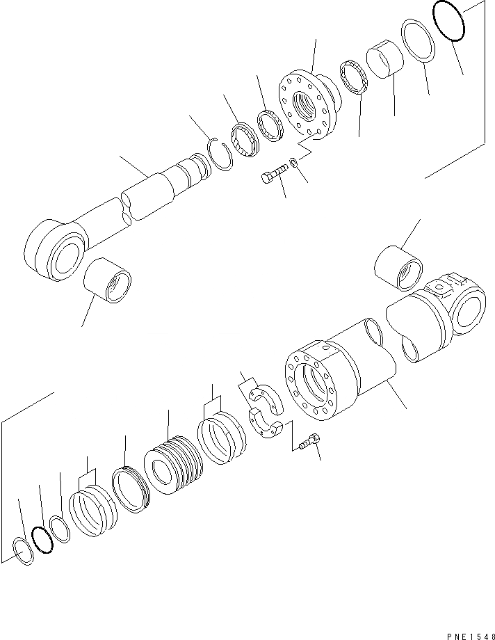 Схема запчастей Komatsu WA900-1 - ГИДРОЦИЛИНДР ПОДЪЕМА УПРАВЛ-Е РАБОЧИМ ОБОРУДОВАНИЕМ