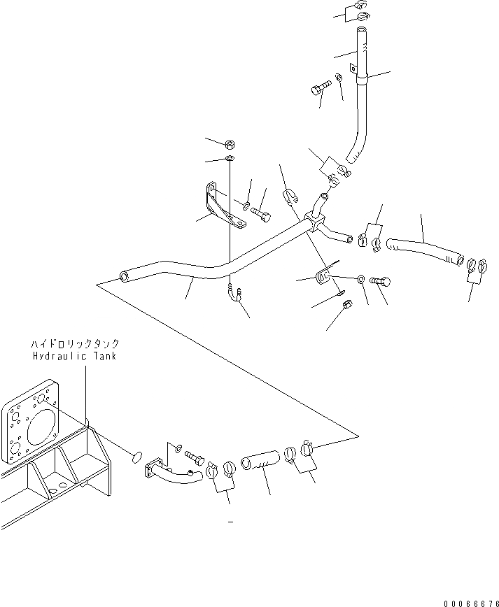 Схема запчастей Komatsu WA900-3E0 - ГИДРАВЛ ЛИНИЯ (ЛИНИЯ КЛАПАНА PPC)(№-) ГИДРАВЛИКА