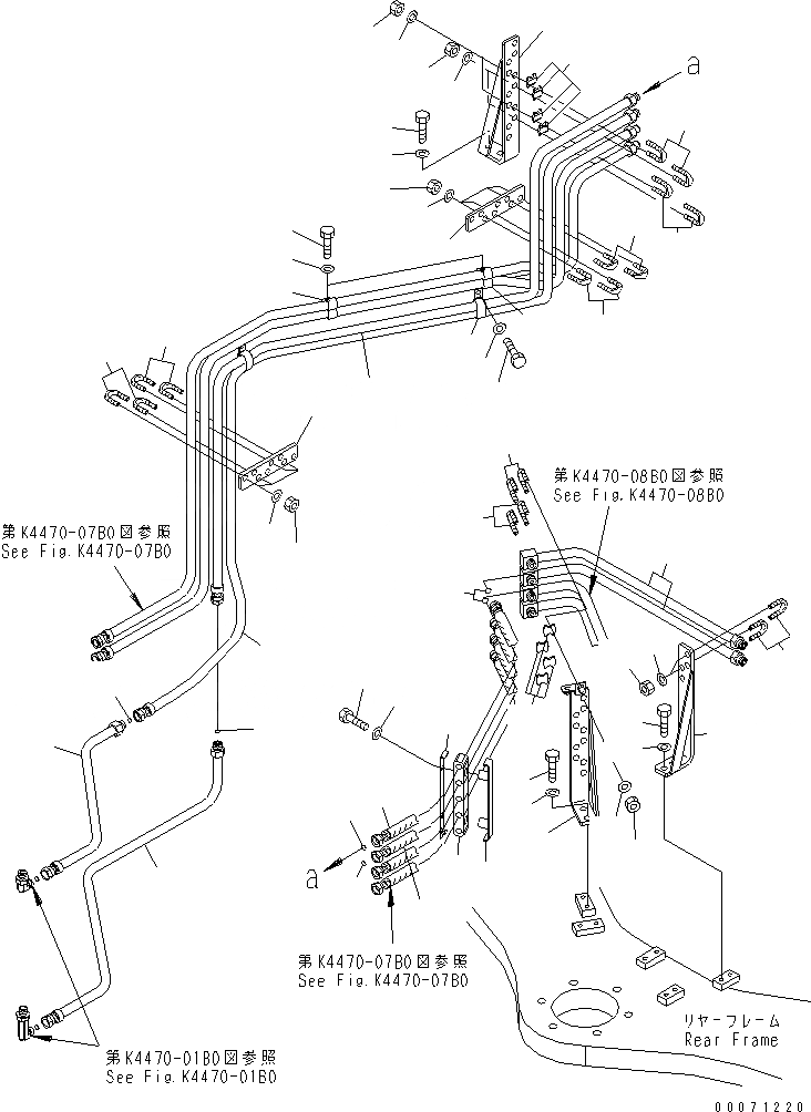 Схема запчастей Komatsu WA900-3E0 - ТОРМОЗНАЯ ГИДРОЛИНИЯ (ПЕРЕДН ТОРМОЗН. ГИДРОЛИНИЯ) (MINING СПЕЦ-Я.)(№-) КАБИНА ОПЕРАТОРА И СИСТЕМА УПРАВЛЕНИЯ