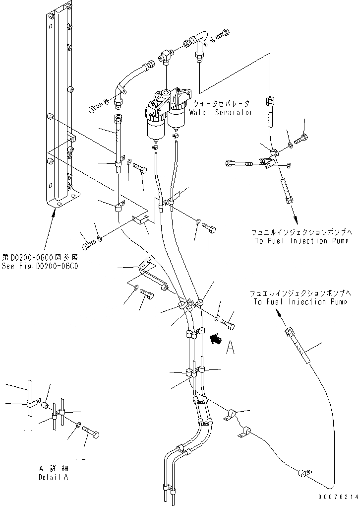 Схема запчастей Komatsu WA900-3 - ТОПЛИВОПРОВОД. (ВОДООТДЕЛИТЕЛЬ ЛИНИЯ ЭЛЕМЕНТЫ КРЕПЛЕНИЯ¤ /)(№9-) ТОПЛИВН. БАК. AND КОМПОНЕНТЫ
