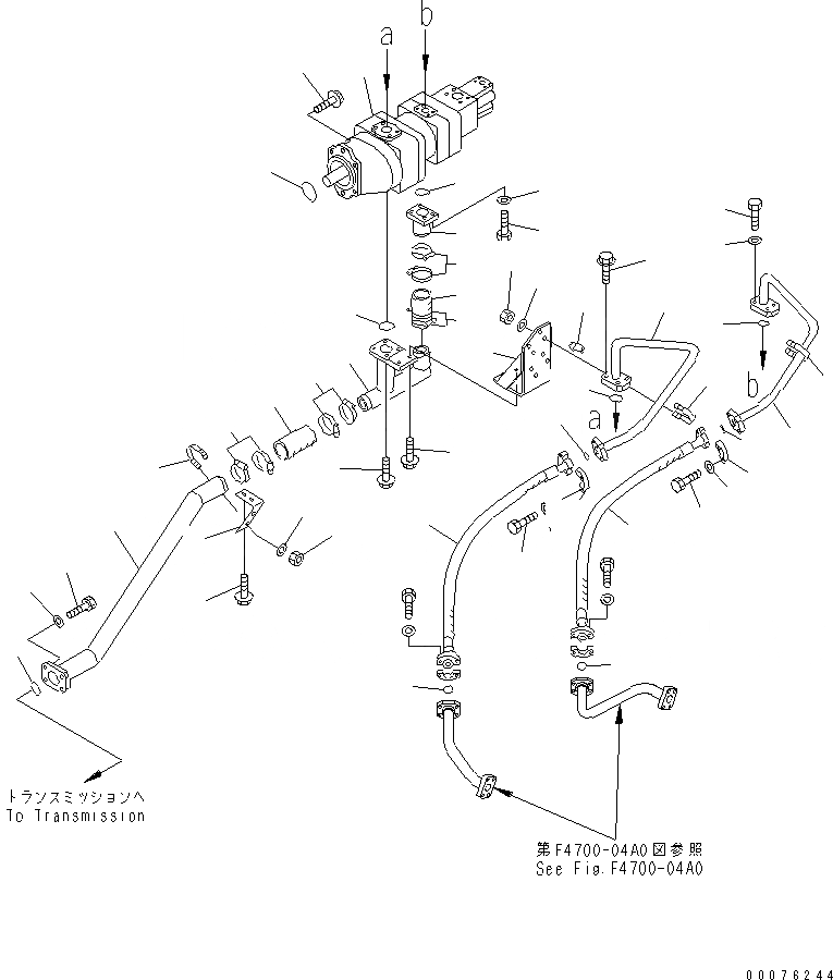 Схема запчастей Komatsu WA900-3 - ТРАНСМИССИЯ (ГИДРОТРАНСФОРМАТОР И ТРАНСМИССИЯ ТРУБЫ¤ /)(№9-) ГИДРОТРАНСФОРМАТОР И ТРАНСМИССИЯ