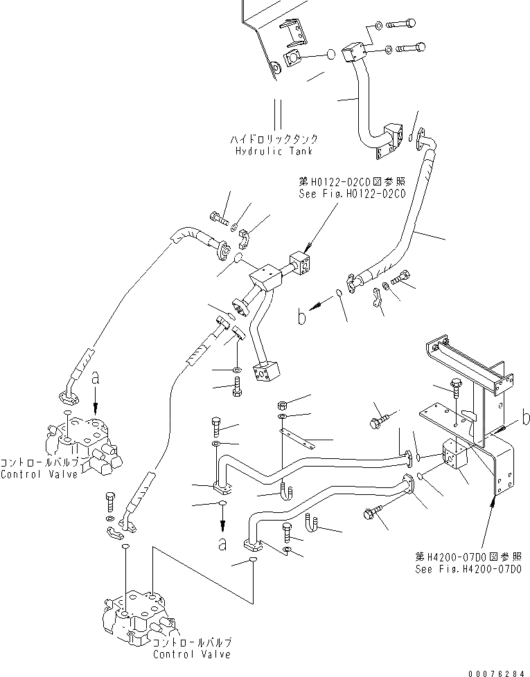 Схема запчастей Komatsu WA900-3 - ГИДРАВЛ ЛИНИЯ (ЗАПРАШИВАЮЩ. КЛАПАН - УПРАВЛЯЮЩ. КЛАПАН)(№9-) ГИДРАВЛИКА