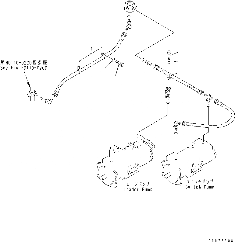 Схема запчастей Komatsu WA900-3 - ГИДРАВЛ ЛИНИЯ (НАСОС ВОЗВРАТН. ЛИНИЯ ЭЛЕМЕНТЫ КРЕПЛЕНИЯ)(№9-) ГИДРАВЛИКА